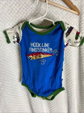 Little Blue House ‘Hook, Line and Stinker' One-Piece Bodysuit Onesie